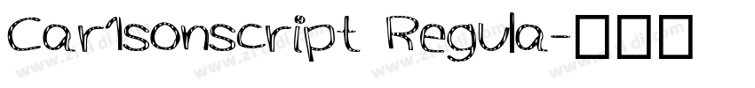 Car1sonscript Regula字体转换